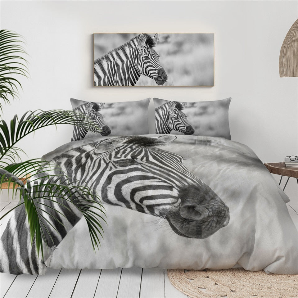 Zebra Face Bedding Set - Beddingify