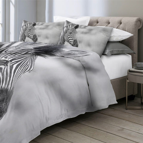 Image of Zebra Face Bedding Set - Beddingify