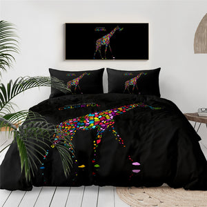Colorful Giraffe Bedding Set - Beddingify