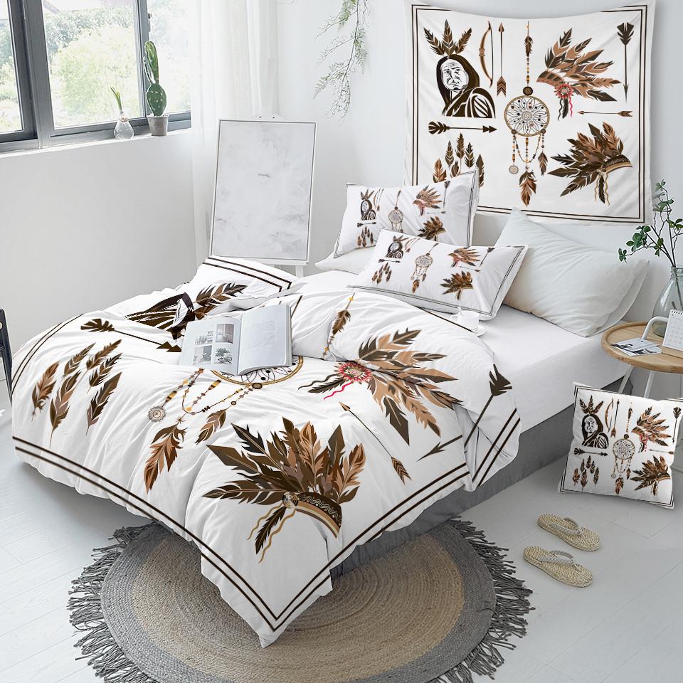 Dreamcacher And Feathers Comforter Set - Beddingify