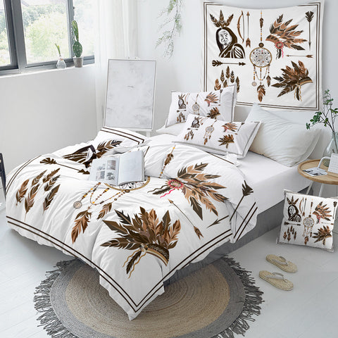Image of Dreamcacher And Feathers Bedding Set - Beddingify