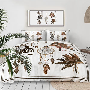 Dreamcacher And Feathers Comforter Set - Beddingify