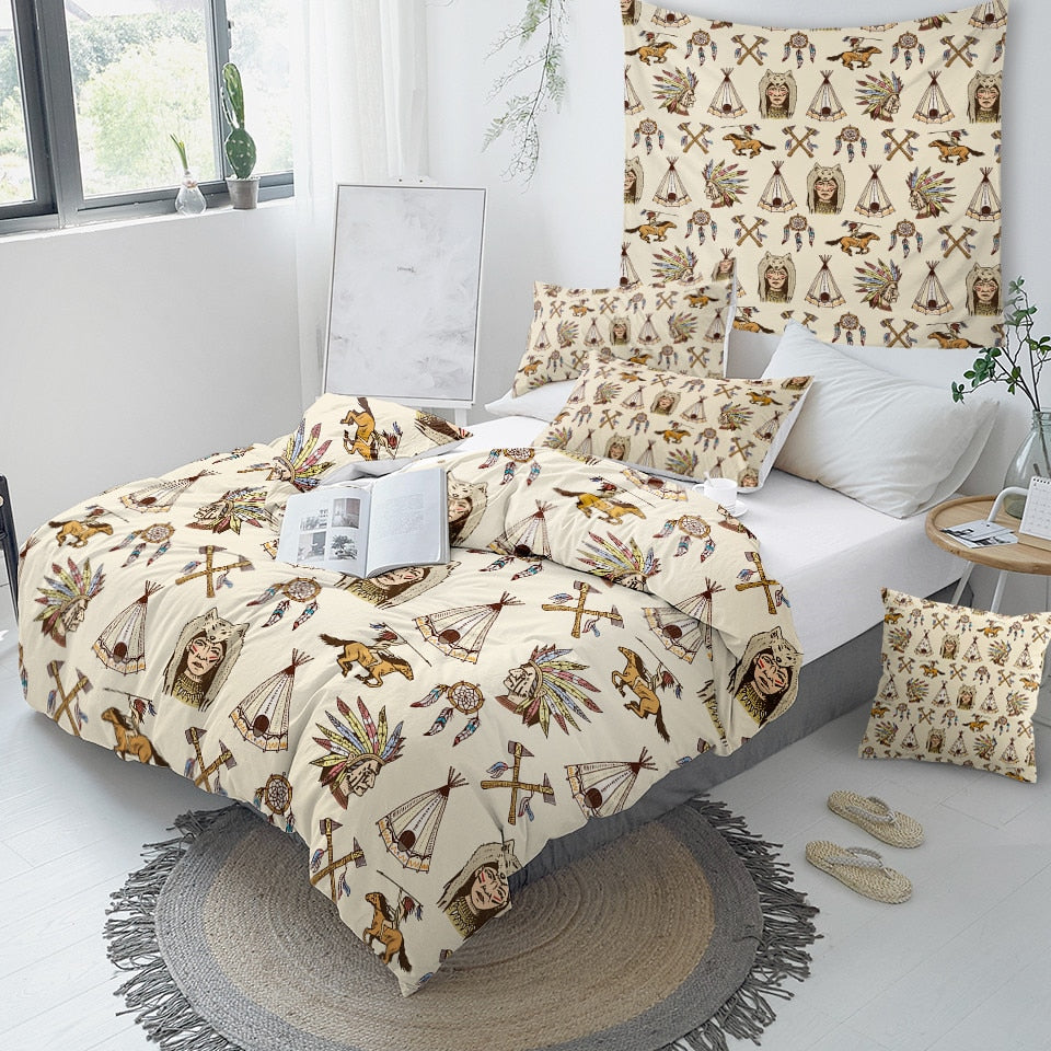Indian Inspired Pattern Bedding Set - Beddingify