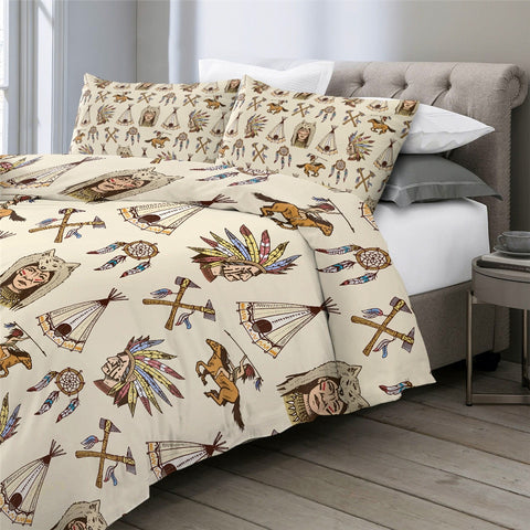 Image of Indian Inspired Pattern Bedding Set - Beddingify