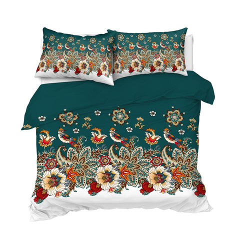 Image of Blooming Boho Flower Comforter Set - Beddingify