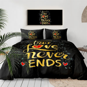 True Love Never Ends Bedding Set - Beddingify