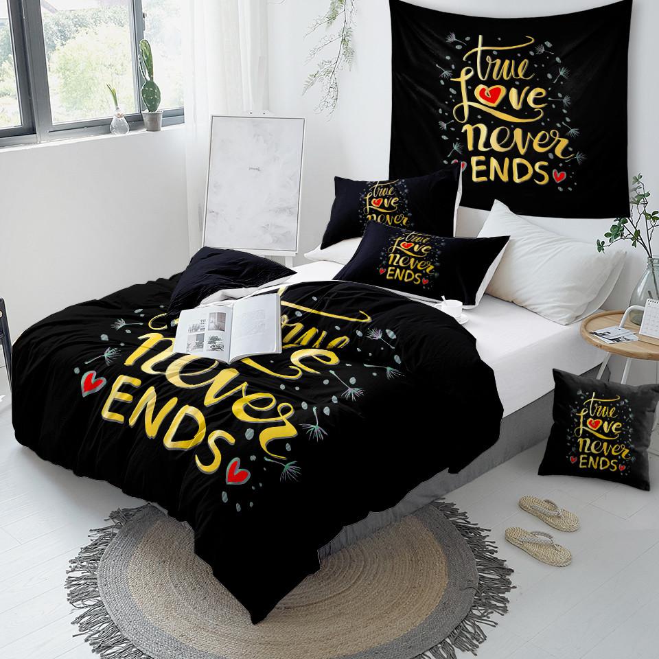 True Love Never Ends Comforter Set - Beddingify