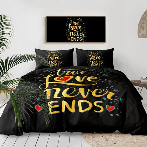 Image of True Love Never Ends Comforter Set - Beddingify