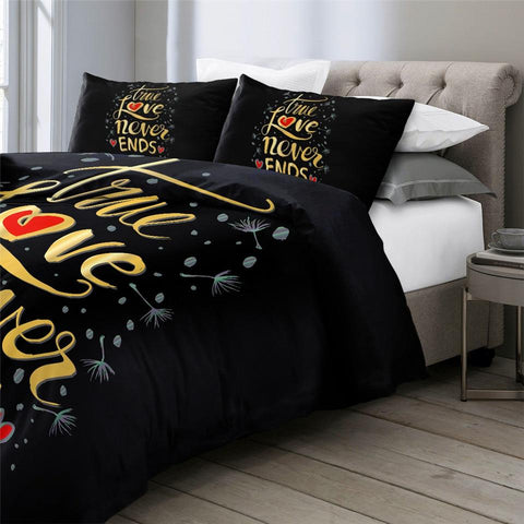 Image of True Love Never Ends Comforter Set - Beddingify