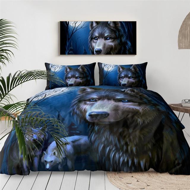 Wolf Art Comforter Set - Beddingify