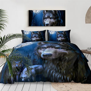 Wolf Art Comforter Set - Beddingify