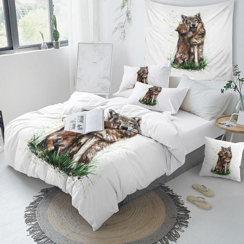 Image of Baby Wolf Comforter Set - Beddingify