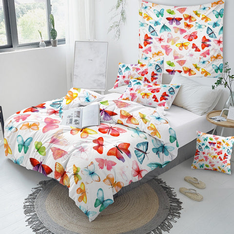 Image of Girly Butterflies Bedding Set - Beddingify
