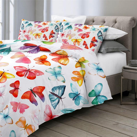 Image of Girly Butterflies Comforter Set - Beddingify