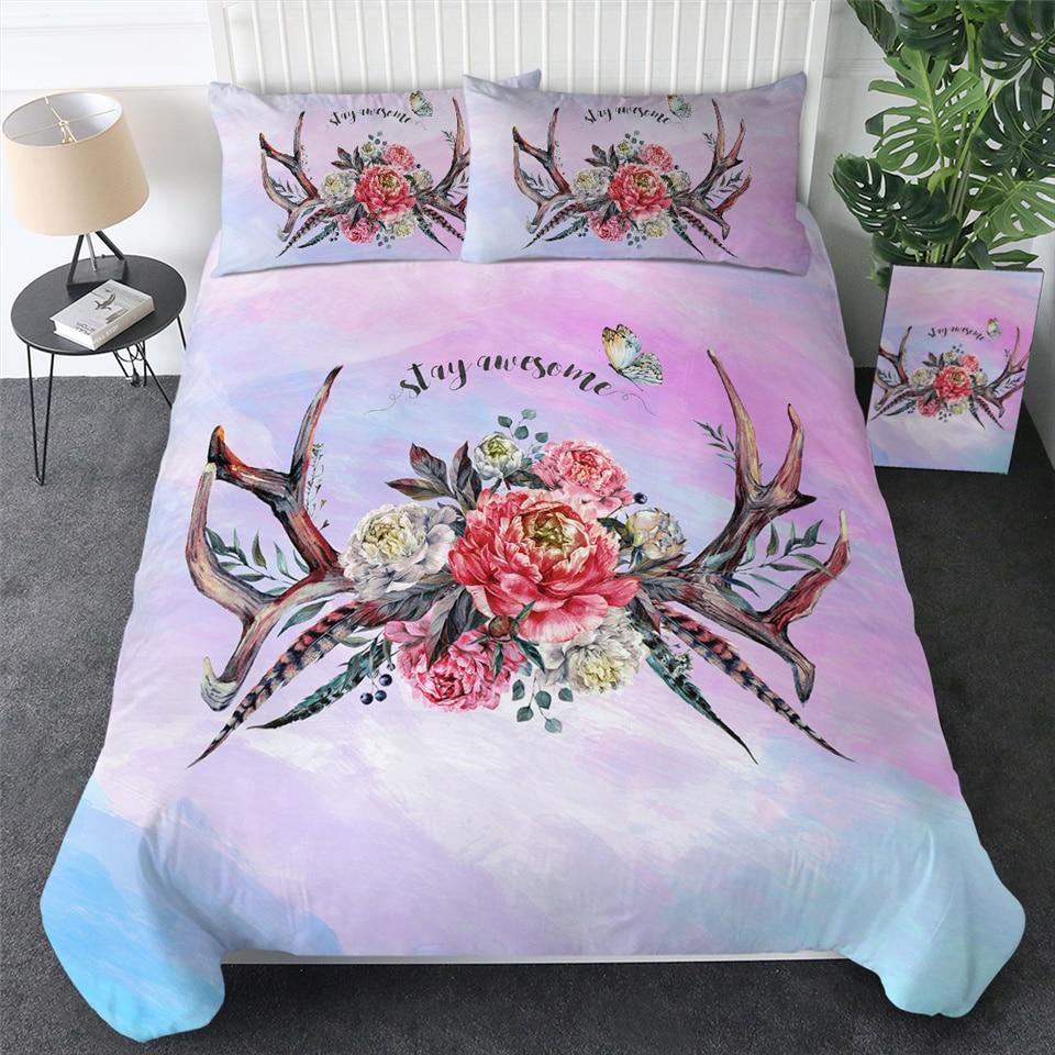 Deer Antlers Comforter Set - Beddingify