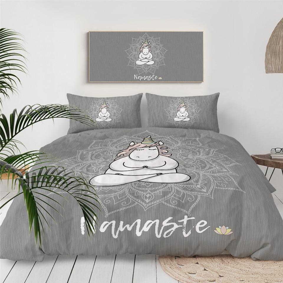 Mandala Unicorn Comforter Set - Beddingify