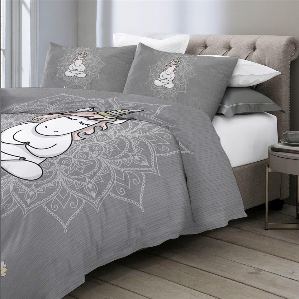 Mandala Unicorn Comforter Set - Beddingify
