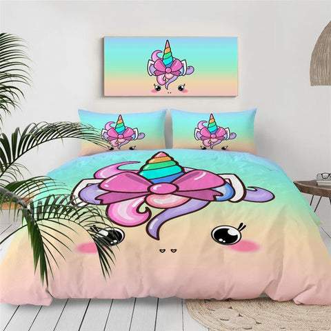 Image of Chubby Unicorn Comforter Set - Beddingify
