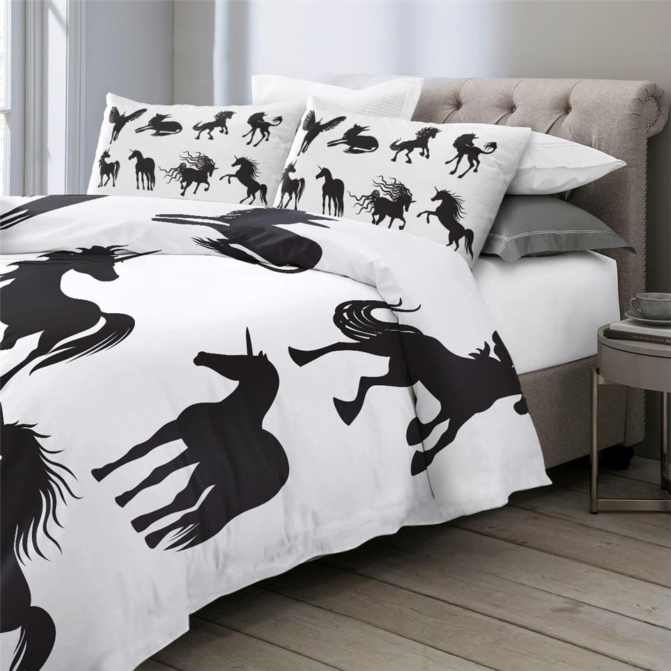 Unicorn Silhouette Comforter Set - Beddingify