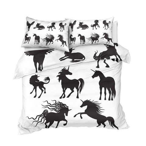 Image of Unicorn Silhouette Comforter Set - Beddingify