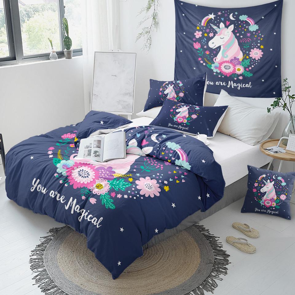 You Are Magical Unicorn Comforter Set - Beddingify