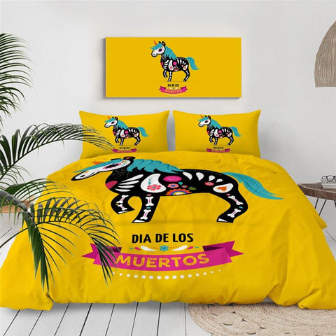 Image of Gothic Unicorn Comforter Set - Beddingify