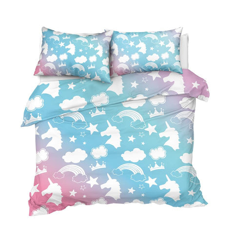 Image of Sky Unicorn Themed Comforter Set - Beddingify