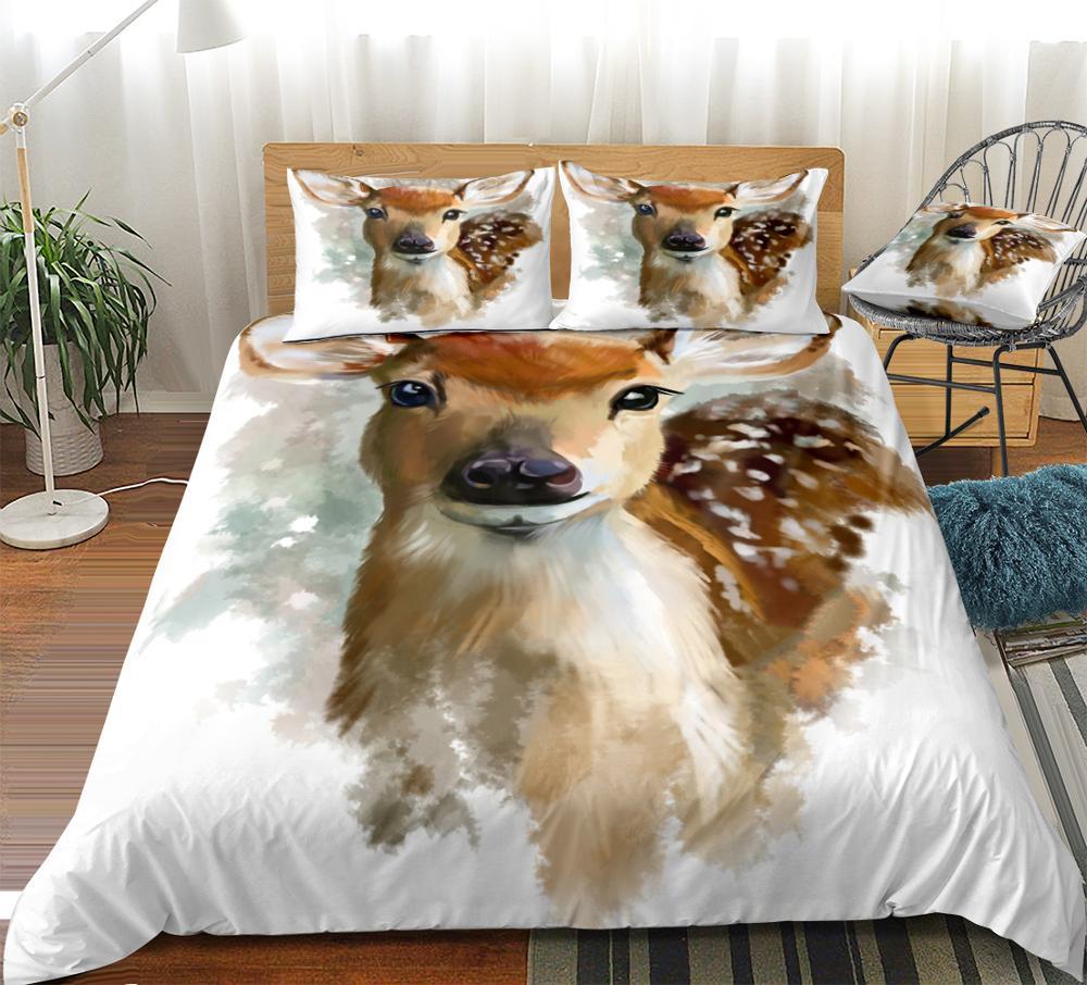 Sika Deer Comforter Set - Beddingify