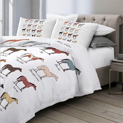 Image of Equestrian Horse Comforter Set - Beddingify