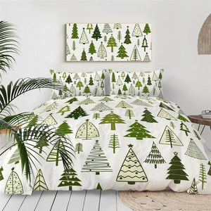 Christmas Trees Comforter Set - Beddingify