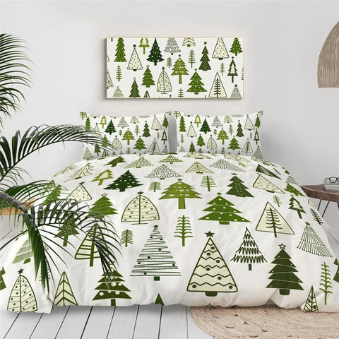 Image of Christmas Trees Comforter Set - Beddingify