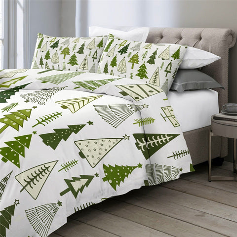 Image of Christmas Ttrees Bedding Set - Beddingify