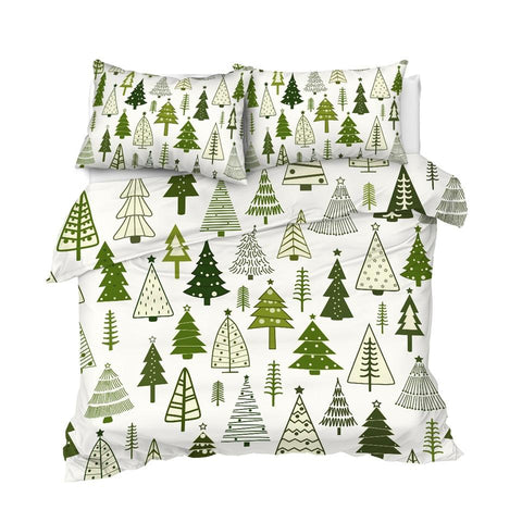 Image of Christmas Trees Comforter Set - Beddingify