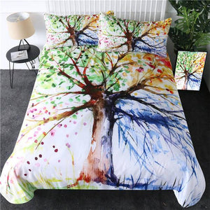 Colorful Tree Comforter Set - Beddingify