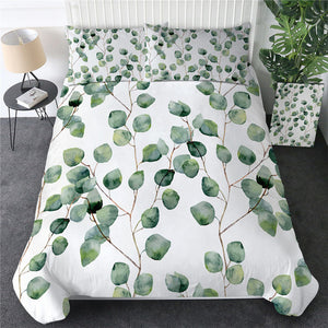 Green Leaves Bedding Set - Beddingify
