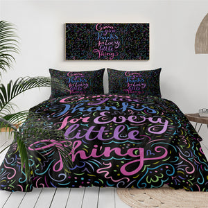 Purple Thanksgiving Theme Bedding Set - Beddingify