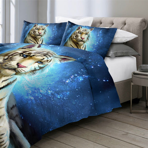 Image of Galaxy Tiger Bedding Set - Beddingify