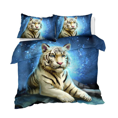 Image of Galaxy Tiger Comforter Set - Beddingify