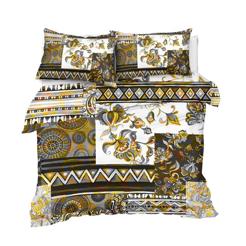 Image of Luxury Patchwork Pattern Comforter Set - Beddingify