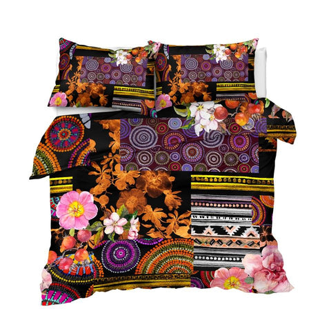 Image of Patchwork Floral Comforter Set - Beddingify