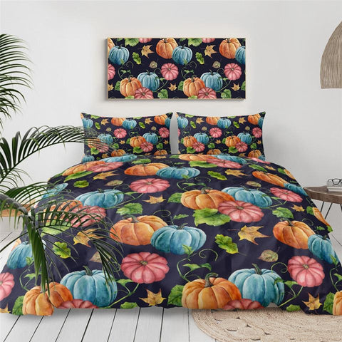 Image of Halloween Pumpkin Comforter Set - Beddingify