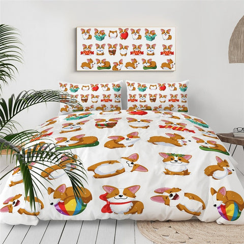 Image of Cute Corgi Bedding Set - Beddingify