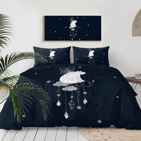 Image of Dreaming Polar Bear Bedding Set - Beddingify