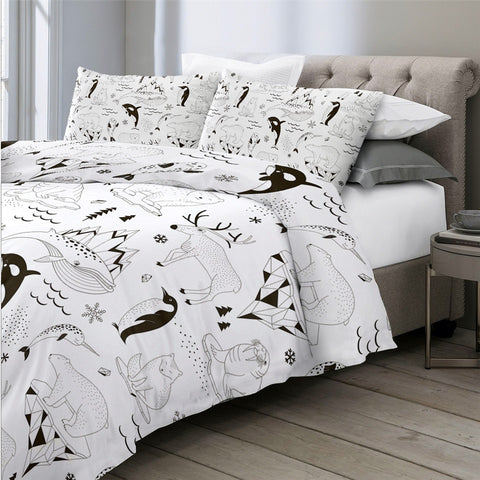 Image of Polar Bear And Friends Bedding Set - Beddingify