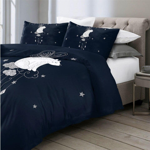 Image of Dreaming Polar Bear Comforter Set - Beddingify