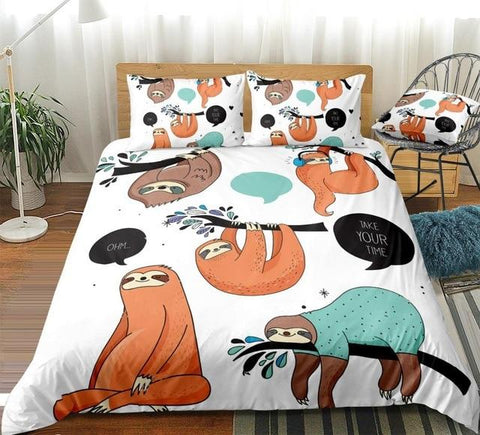 Image of Adorabel Sloth Comforter Set for Kids - Beddingify