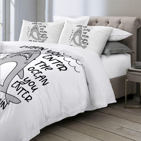 Image of Kids Shark Comforter Set - Beddingify