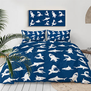 Cute Shark Bedding Set - Beddingify