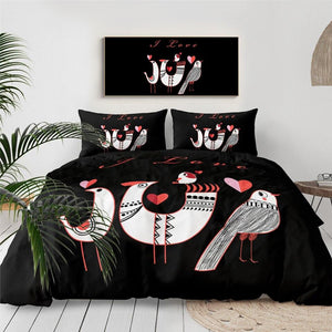 I Love You By Birds Comforter Set - Beddingify