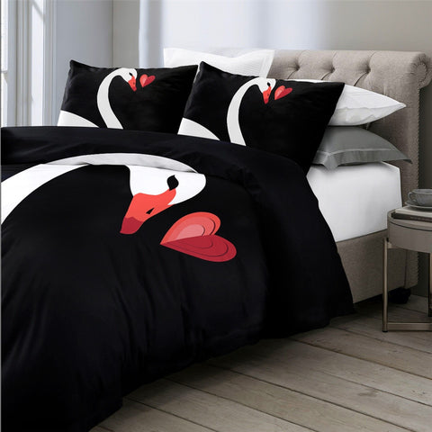 Swan Love Bedding Set - Beddingify